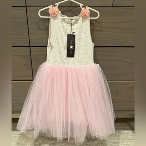 New w Tags Petite Hailey Tank Dress w Pink Tutu Skirt Size 5